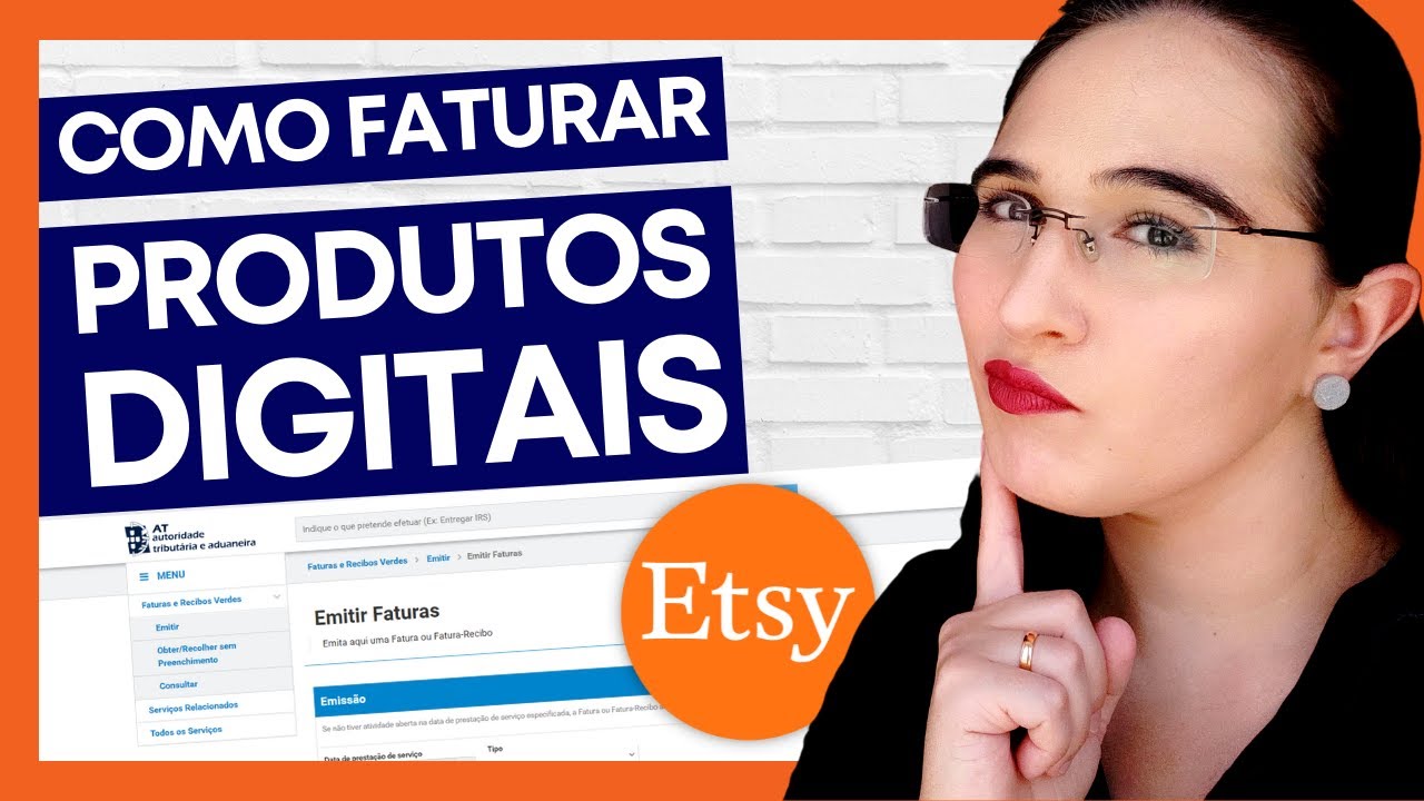 Passar fatura no PORTAL DAS FINANÇAS 💻 Como faturo produtos digitais vendidos na Etsy – Portugal