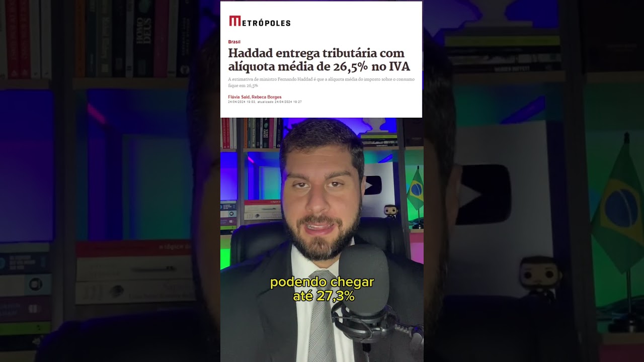 Brasil terá o maior imposto do mundo #imposto #educaçãofinanceira #economia #finanças #shorts