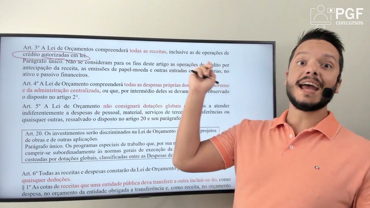 Lei 4320/64 – Finanças Públicas e Orçamentos – 01