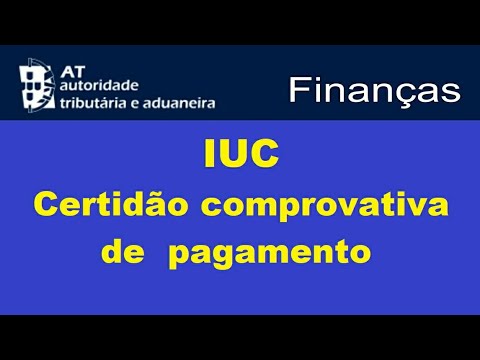 IUC Comprovativo de pagamento | Portal das Finanças