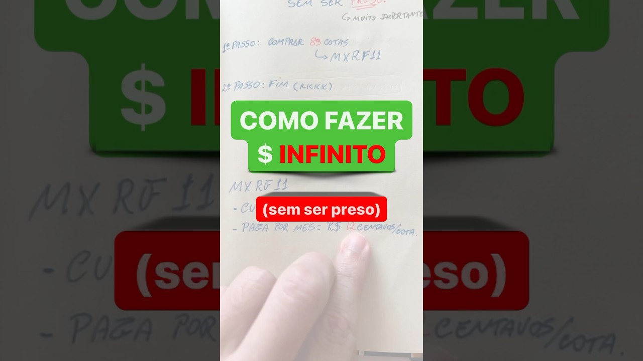 🚨COMO FAZER FORTUNA! #investimentos #finanças #educaçãofinanceira #dinheiro #rendapassiva #shorts