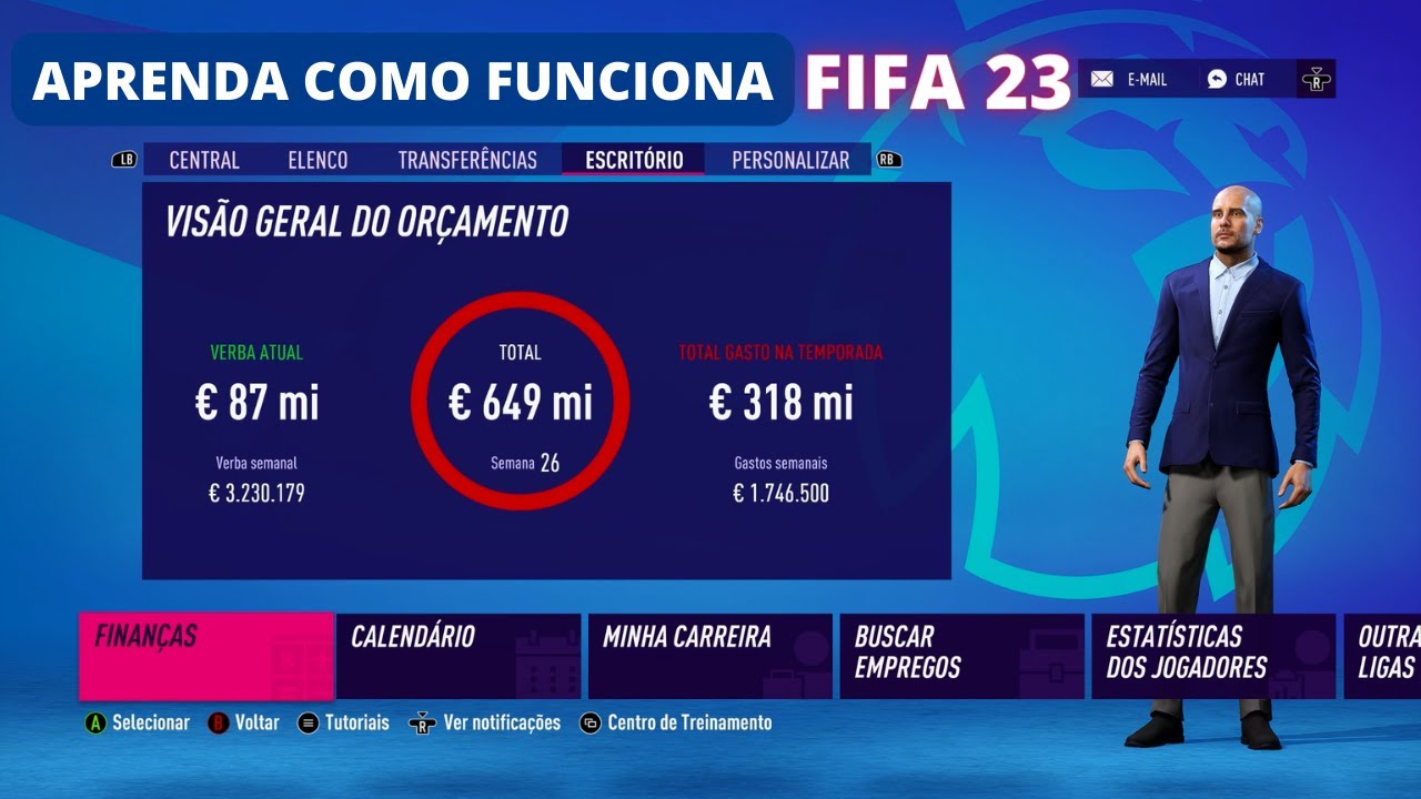 TUTORIAL 📝 COMO FUNCIONA AS FINANÇAS NO FIFA 23 PS4 PS5 X BOX PC STADIA