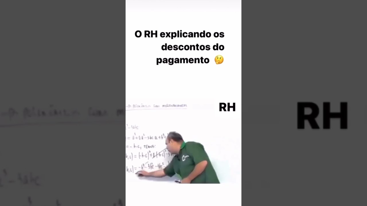 RH explicando os descontos do pagamento. #trending #shorts #trend #trendingshorts #short #finanças